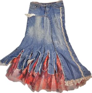 fairycore skirt denim