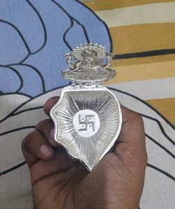 DIWALI GIFT Laxmi Mata With Diya In Silver Color