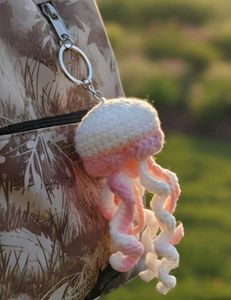 Crochet Jellyfish Keychain