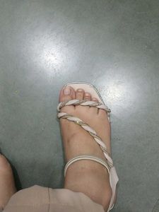 Sparkly Embellished Flat Sandals