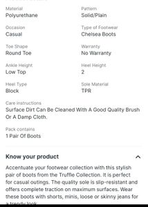 Black Chunky Sole Chelsea Boots