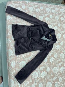 ELLE Dark Brown Velvet Blazer 🤎