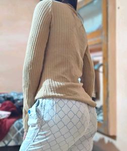Ribbed Long Sleeve Top