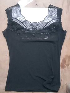 black Y2K top net chatpata