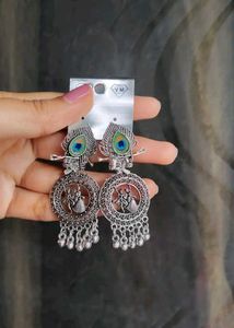 Designer Peacock &amp; Dancer Earrings