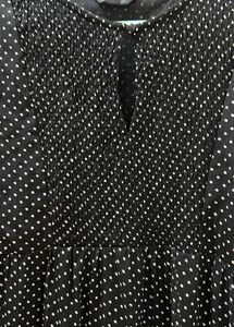 Stylish Black Polka Dot Dress