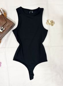 Seamless Black Bodysuit