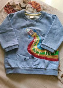 Kids Blue Rocket Sweatshirt