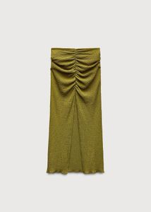 Zara gathered textured skirt and top