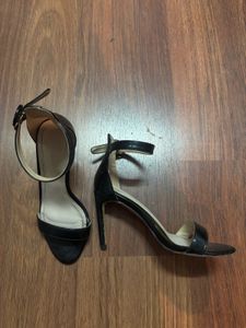 Black Ankle Strap Heels