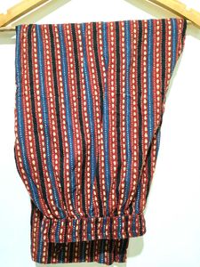 Red Floral Print Kurta