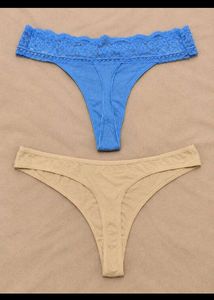 Set of 5 Women's Thong Panties  size M