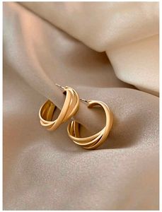 Gold-plated Hoop Earrings