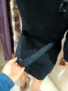 Elegant black Knit Dress