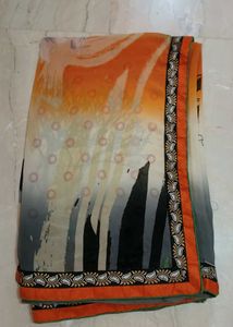 Abstract Print Saree