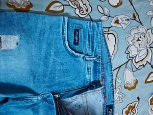 Prada Distressed Blue Denim Jeans