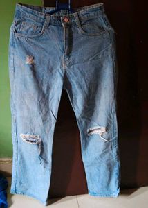 Distressed Light Wash Jeans
