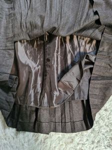Pleated Midi Skirt