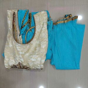Stunning sky Blue Ethnic Gown
