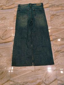 Wide Leg Denim Jeans