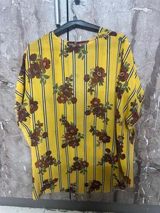 Flowy Floral Striped Kimono Top