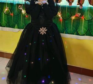 Black Gown With Led Lights
