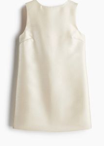 Elegant Cream Sleeveless Dress