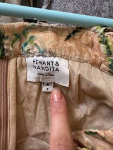 Hemant &amp; Nandita Floral Peplum Top