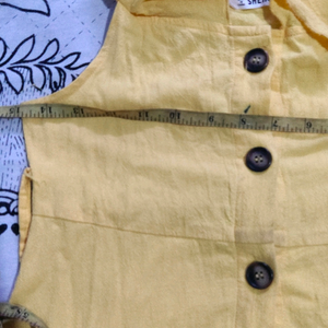 Shein Yellow Ruffle Dress