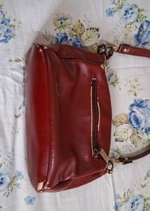 Esbeda Red Leather Handbag
