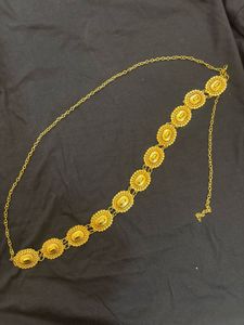 Elegant Gold Tone Chain Belt