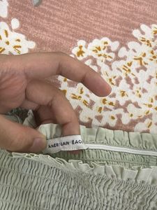 Smocked Eyelet Tube Top