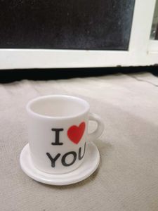 Cute I Love You Mug & Saucer