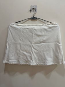 H&amp;M White Mini Skirt