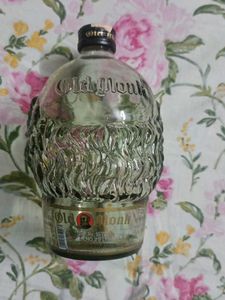 old monk used bottle for collection