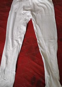 White Cotton Chikankari Kurta Set for girls