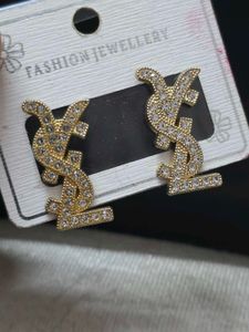 Sparkling YSL Inspired Stud Earrings