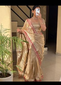 viral saree totally new with ready made blouse