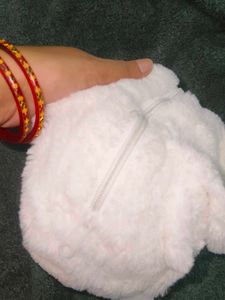 Cute Fluffy White Cartoon Bag