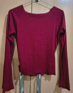 women's trendy fitted long sleeve top 😍