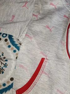 Kids Grey Zip-Up Hoodie