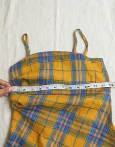 ✨ Sun-Drenched Plaid Asymmetric Cami✨