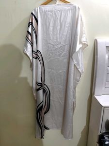 Elegant Off-White Kaftan Dress