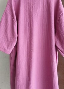 Men's Textured Pink Oversized Polo T-Shirt 🌸👕