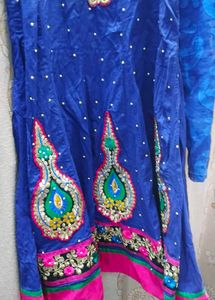 Blue Embroidered Kurta