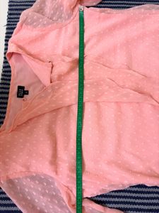 Chic Peach Ruffle Top