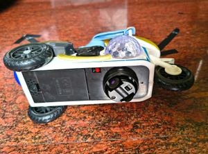 Toy Police Motorcycle with Lights