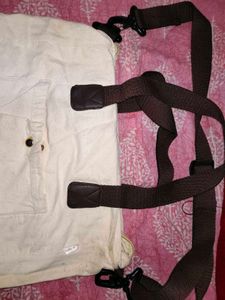 Cream Canvas Tote Bag