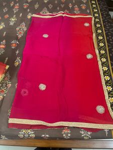 rose pink saree