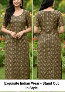 Elegant Floral Print Kurti
